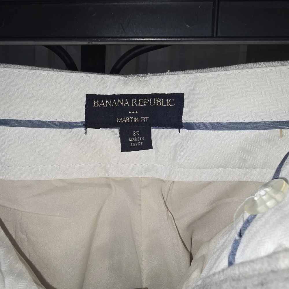 Banana Republic Subtle Gray Trousers sz 8 - Picture 7 of 11